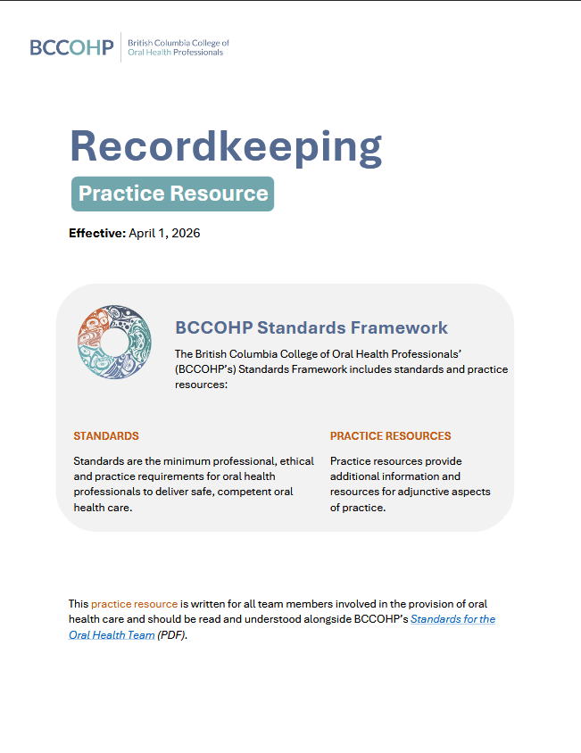 Recordkeeping practice resource front cover